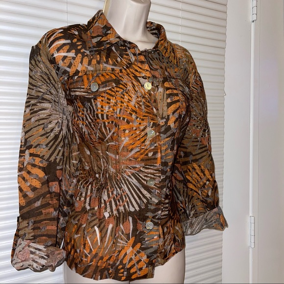 Ruby Rd. Jacket / Blouse Button Down Top - Picture 5 of 8